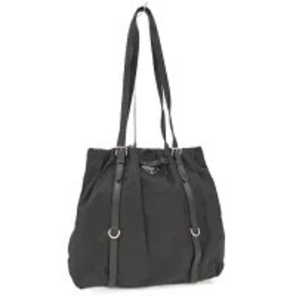 Prada Crossbody Tessuto Saffiano Bag Ribbon Black